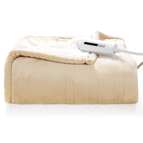 Heated Electric Sherpa Throw Blanket