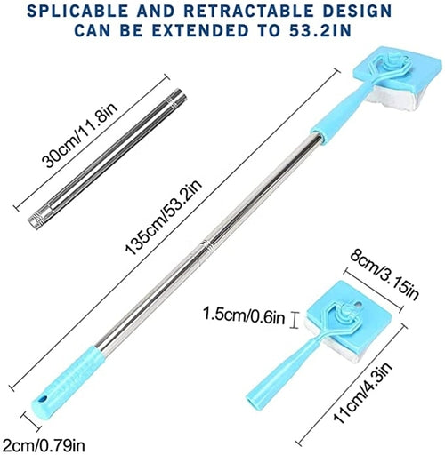 Baseboard Buddy Retractable Household Universal Cleaning Brush Mop-thumbmail-2